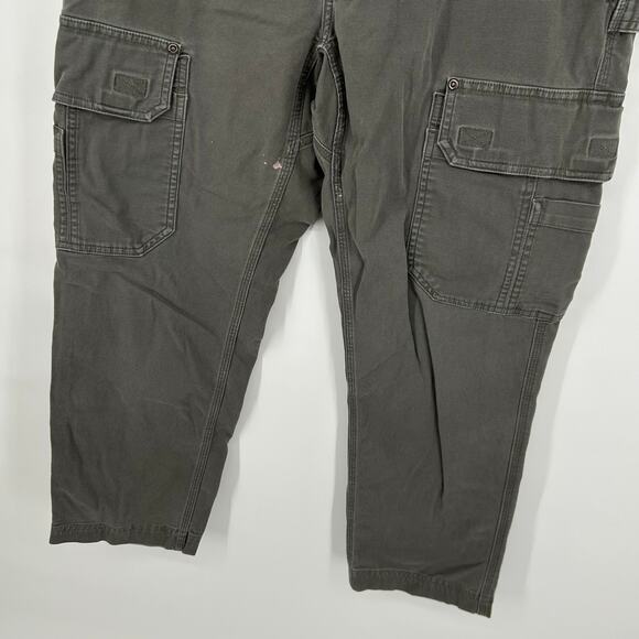 Men's Grey/Green Duluth Trading Co Flex Fire Hose Standard Fit Cargo Pants 34x28 - Picture 7 of 11